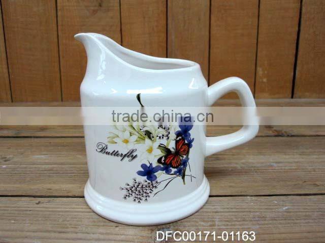 Round Kitchen Two-part Ceramic Serving Dish with Decal