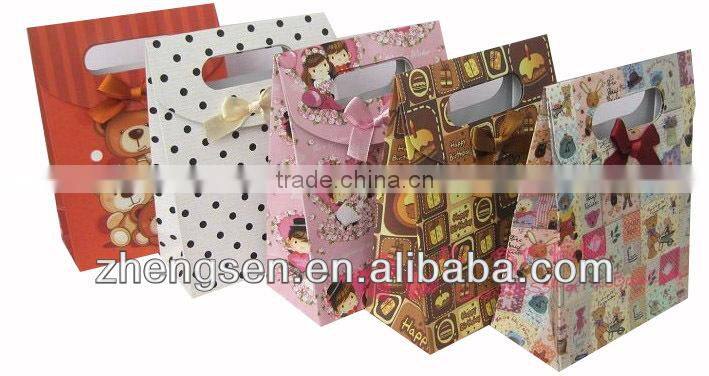 white paper bag with custom LOGO for promotion