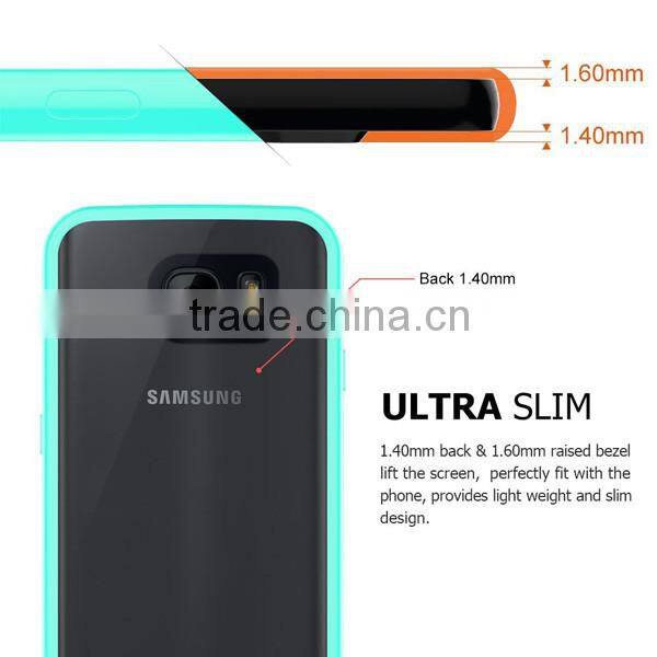 C&T Crystal Clear Hybrid Shockproof TPU Bumper with Clear Back Panel Cover Case for LG G5