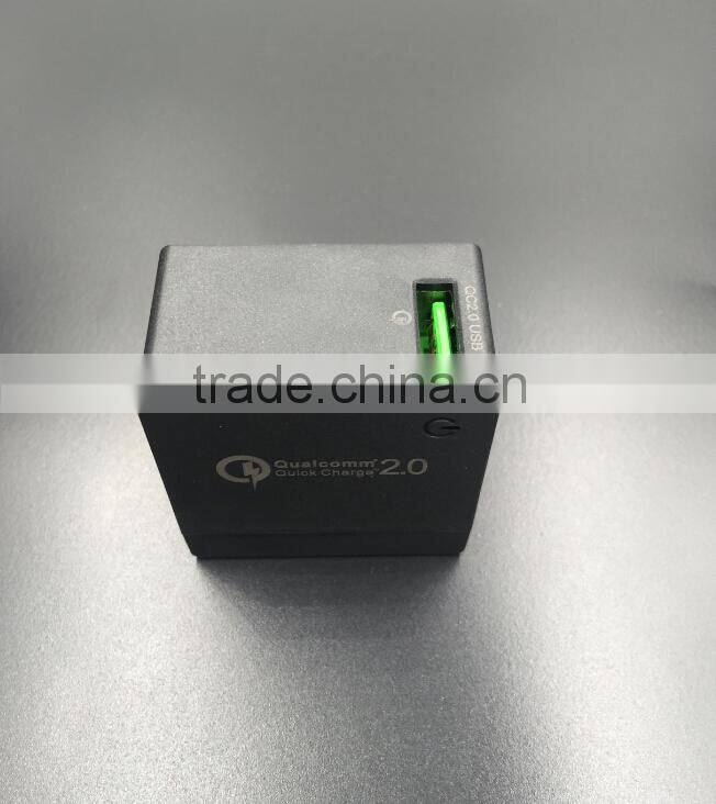 new products 2016 innovative qualcomm certified quick charge QC 3.0 wall Charger output 5V 2.4A,9V 2.0A,12V 1.5A