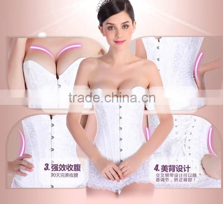 Sexy Women Bustiers And Corsets Push Up Waist Training Corsets For Wedding Dress Plus Size 6XL