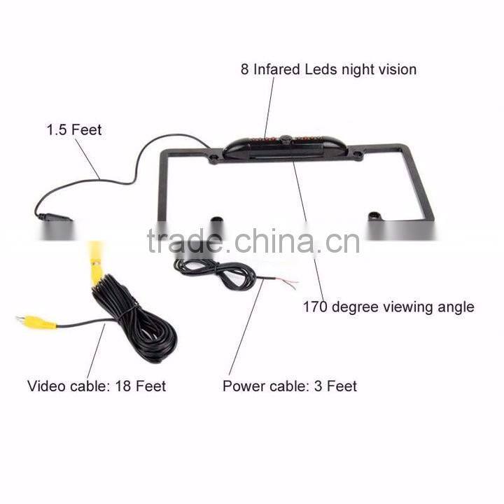 popular high resolution American license plate reversing camera