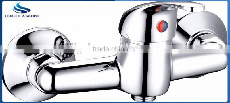 Classic lavatory single zinc handle brass body basin faucet decked chrome plating wash basin mixer