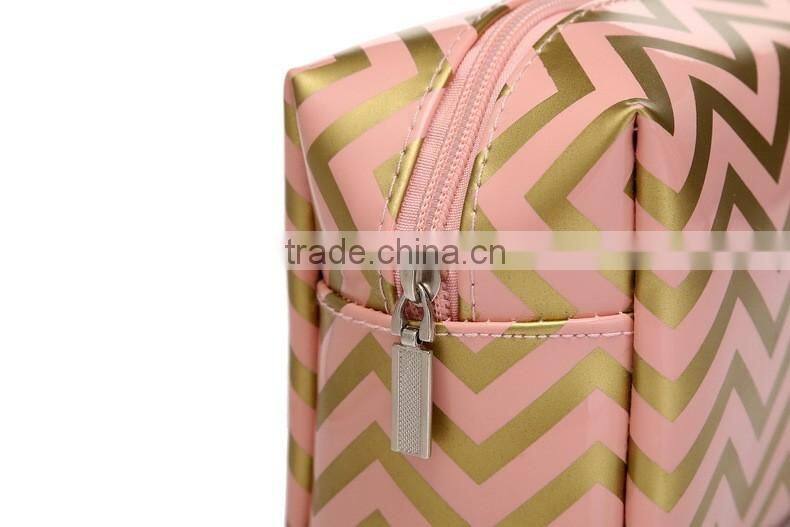 Europe Market Eco-Friendly Cosmetic Bag PVC Surface Material