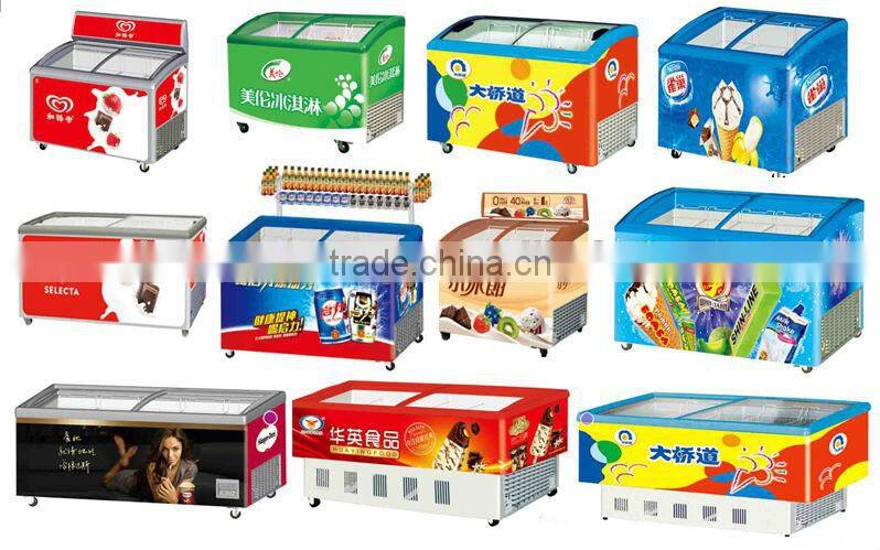 Commercial Efficient290 Compressor Supermarket Island Showcase Refrigerator