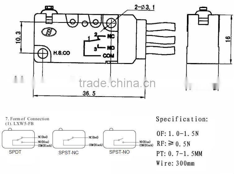 IP67 waterproof snap action switch lowest price