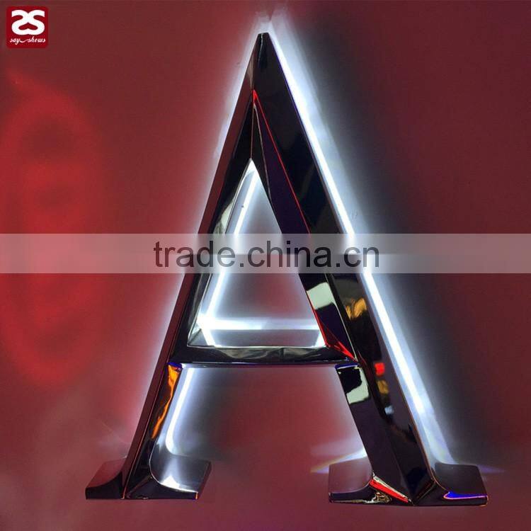 good quality channel letter stainless steel led sign