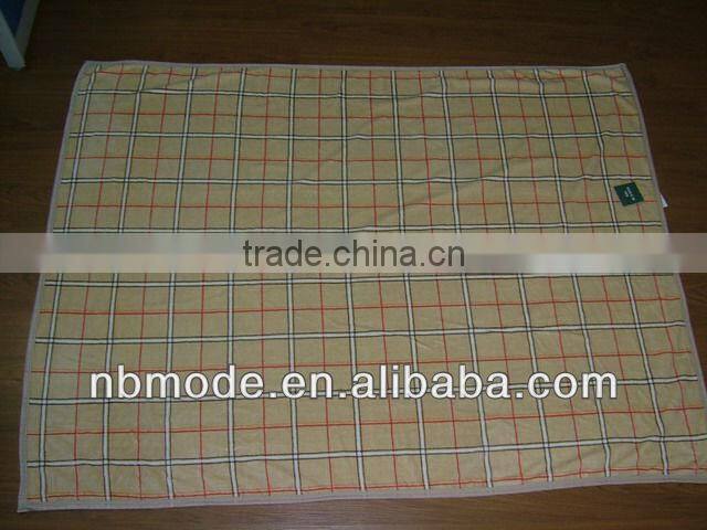 printed microfiber coral fleece blanket