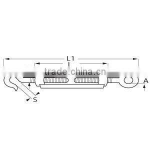 Stainless Steel Sus 304 DIN1480 Construction Straining Screw