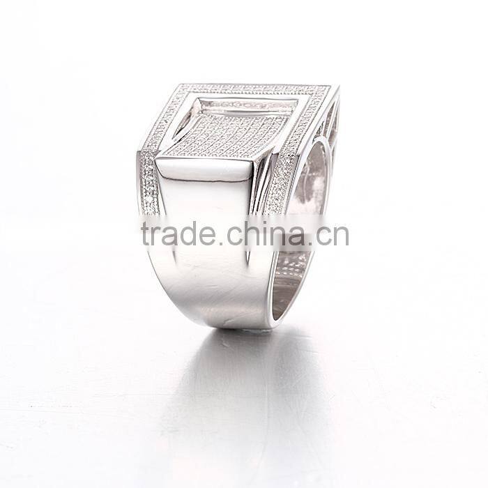 Men's Ring AAA Cubic Zirconia Ring 925 Silver Price Per Gram Wholesale LWR0341