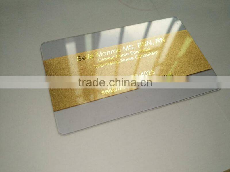 Free Design~~!! Best Material Plastic Transparent card; plastic business cards insert transparent business cards
