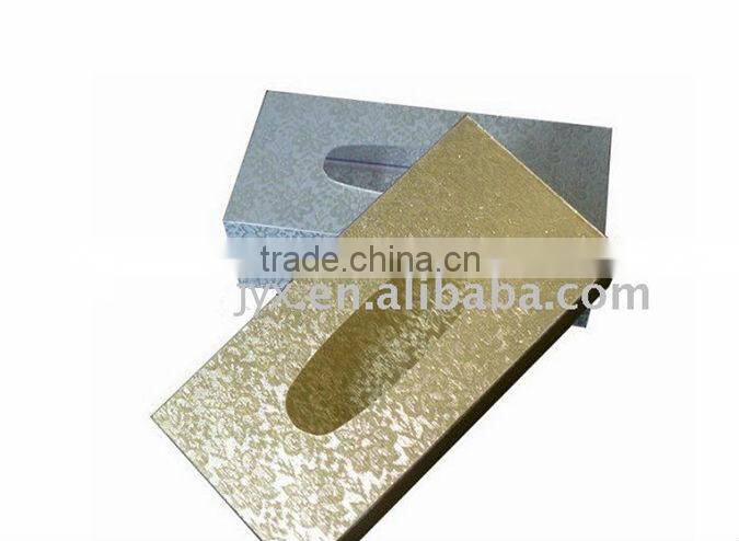 3 lattice drawer red acrylic tissue box