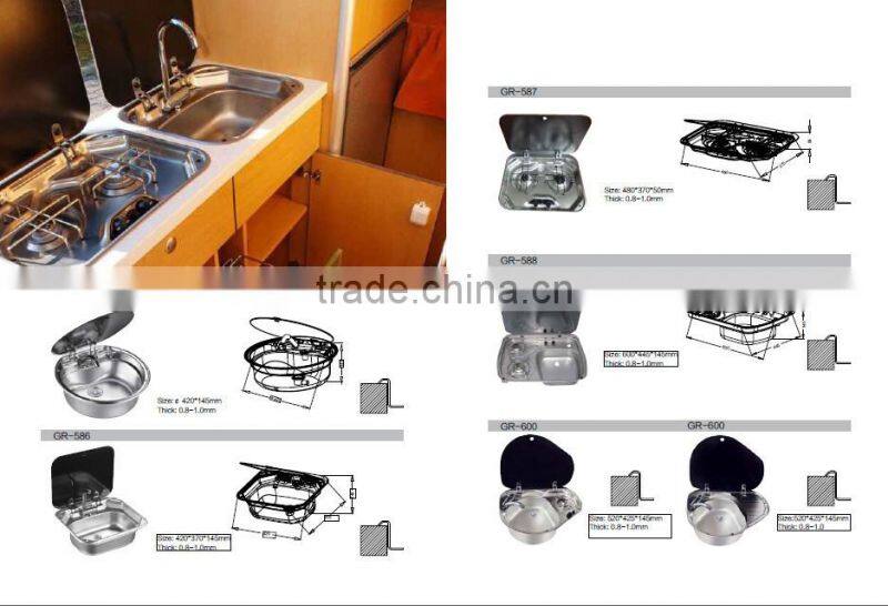 RV 12V Pull-out Kitchen Range hood for Motorhome