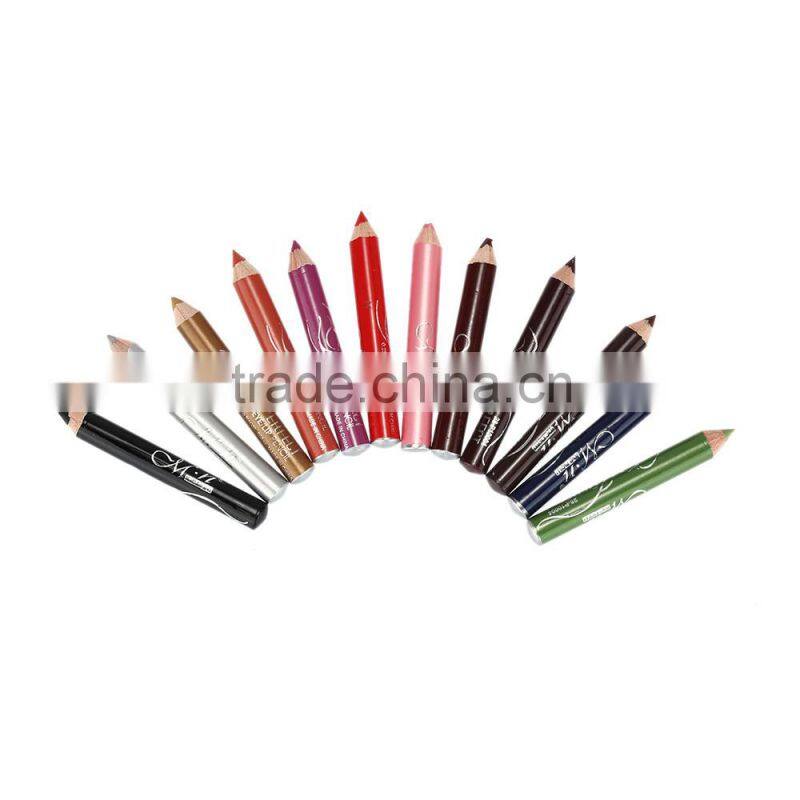12 Pcs Makeup Set Waterproof Colorful Eyeliner Pencil Glitter Multi-color Eyeshadow Pencil Cosmetic Set