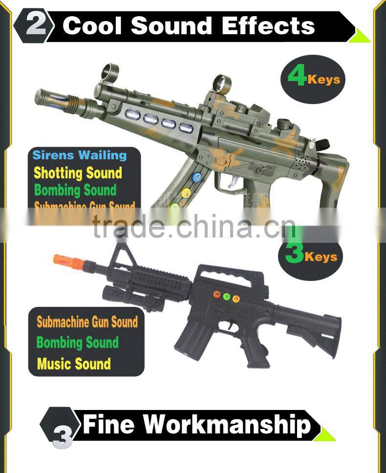 AK-3388B Chico de juguetes--BO infrared sound gun toys for kids promotion gift toys for sale