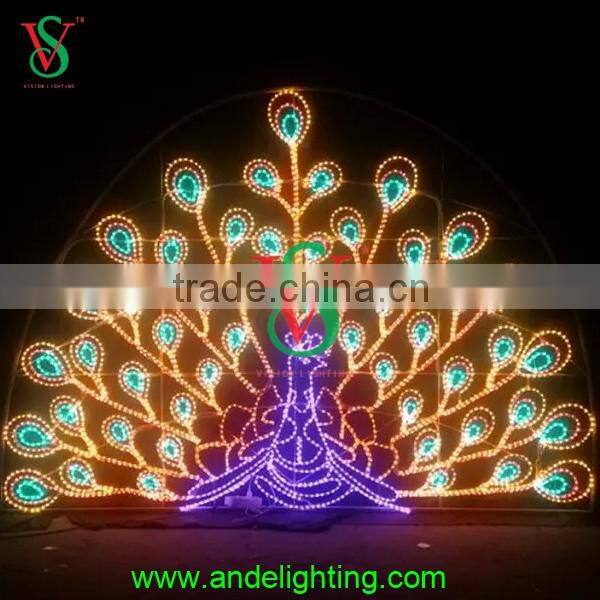 Peafowl motif light led animal light