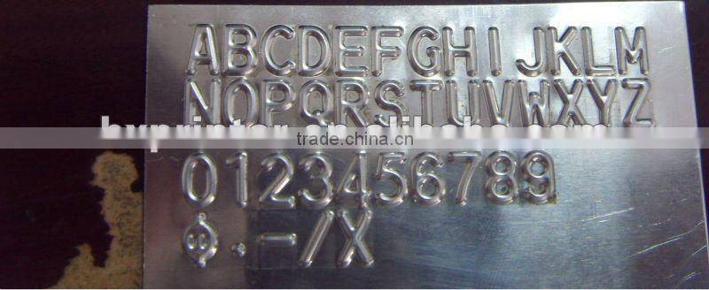 Manual plate embossing machine