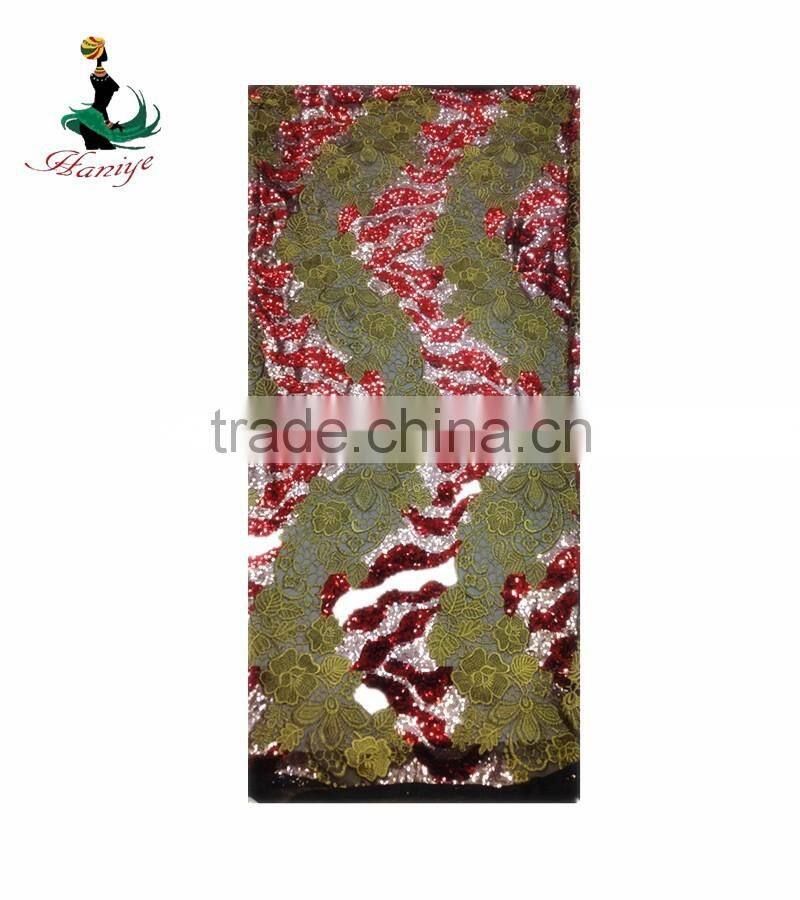 Haniye JLQ34-1/2016 Best Price Embroidery French lace / Hot Selling african Water Soluble Tulle Lace Fabric