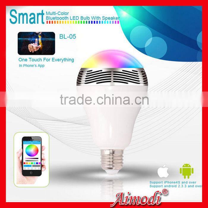 2015 new products Best Smart Bluetooth led bulb speaker supplier