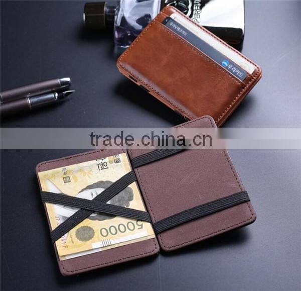 Hot sale best quality magic wallet vintage leather