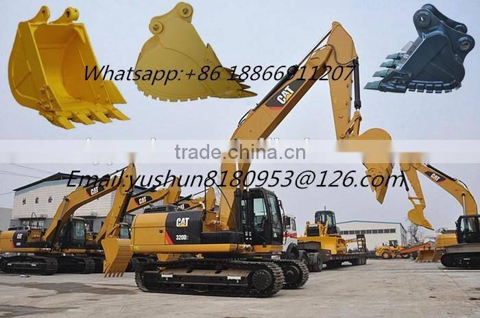 307D Excavator Buckets, Customized 307D Excavator Standard 0.31M3 Buckets Compatible with Harsh Condition