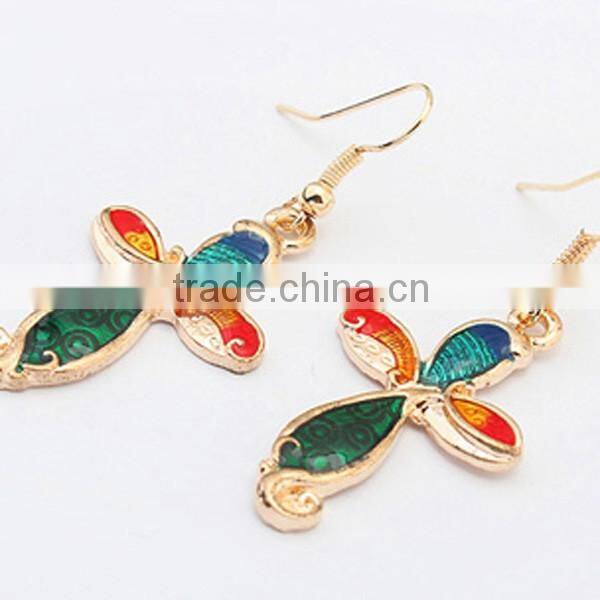 Fashion European Flower Jewelry Necklace And Earring Sets