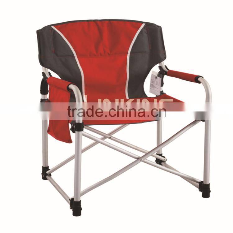 Metal frame director chair with armrest cover