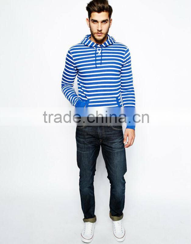 2014 stylish cheap striped pullover hoodies for men