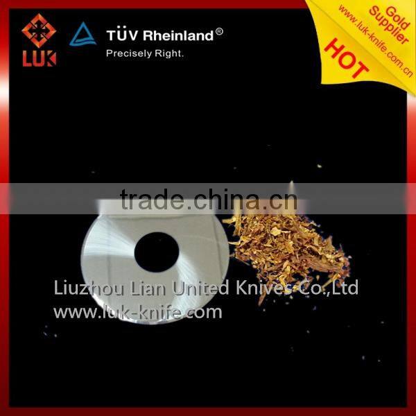 Cemented carbide circular blade for Gabej tobacco leaf shredder machine