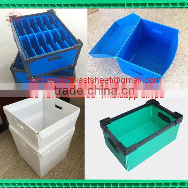 pp corrugated foldable plastic file box