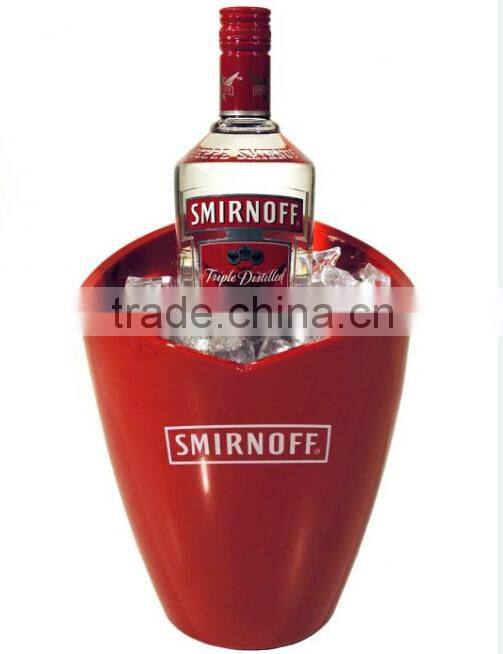 plastic belaire rose champagne ice bucket