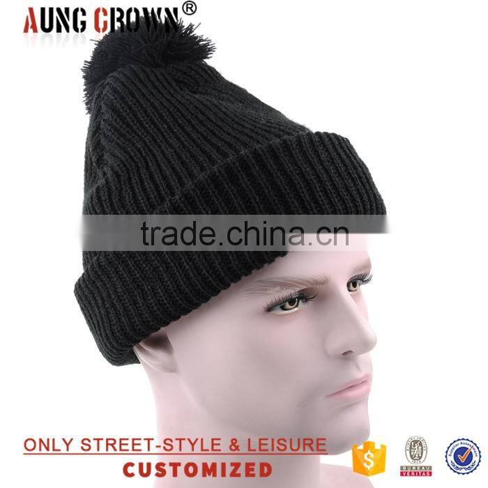 Adult teenader knitted hat factory cool custom design winter hat