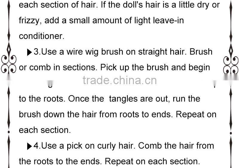 New style medium length loose wavy gray 1/4 bjd doll wigs