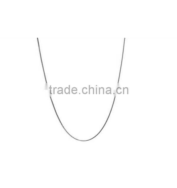 316L stainless steel box chain charm necklace jewelry