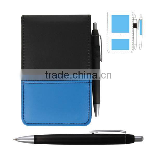 Pretty vertical pocket size leather note pad
