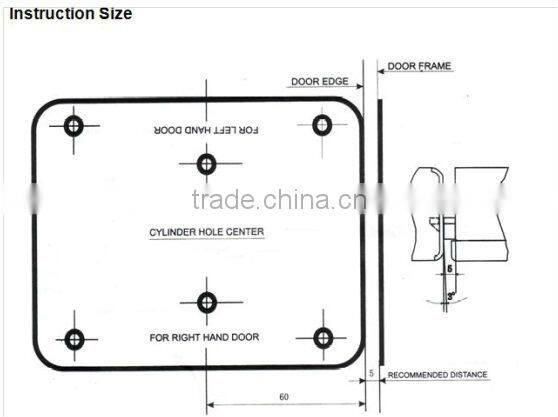 Access control electric lock with waterproof lock