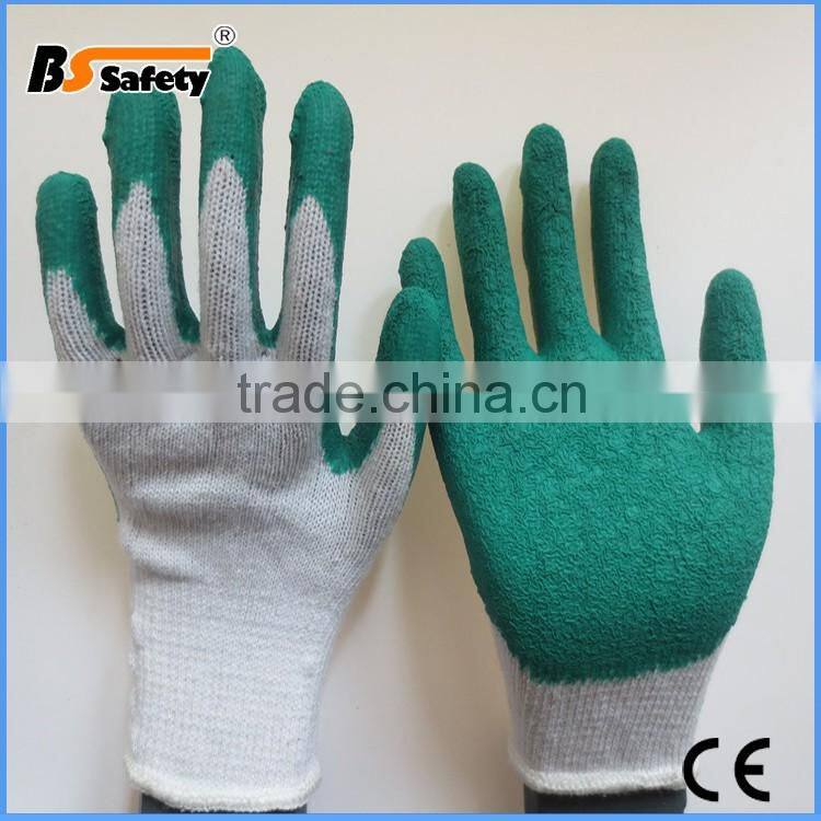 BSSAFETY Crinkle latex worker use safety gloves