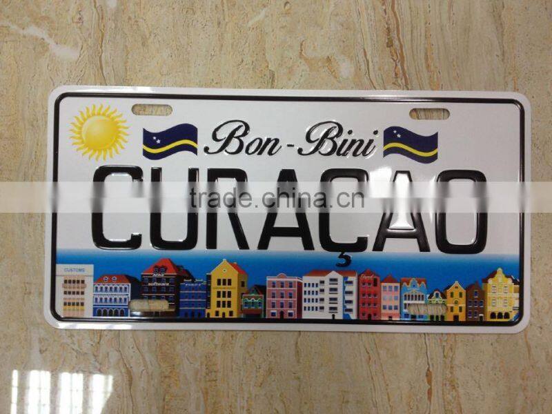 new embossed decorative license plate