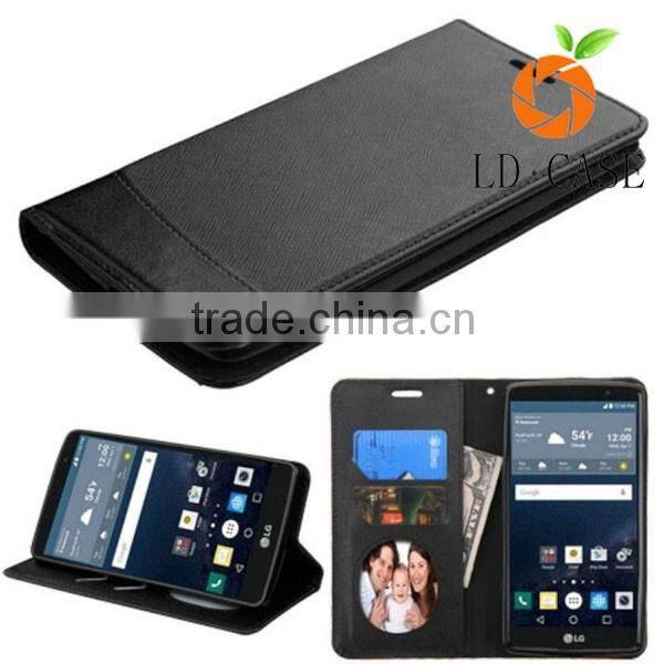 Artificial Leather Book Wallet Mobile Phone Case Back Cover For LG G6 Invisible Magnet