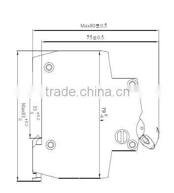 3P 32A B curve Miniature circuit breaker C45 MCB