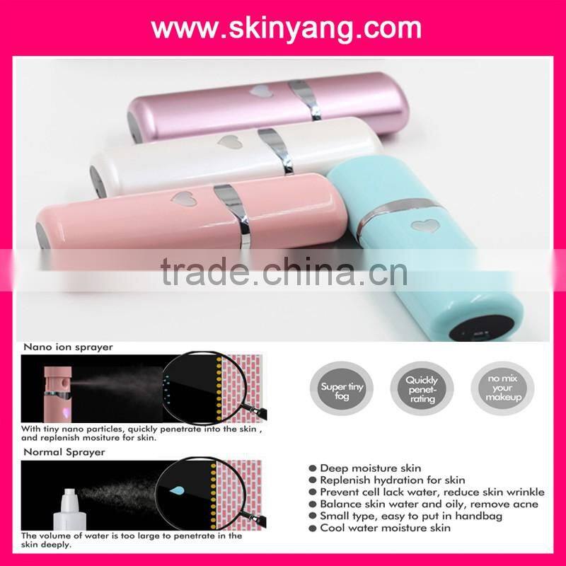 mini Portable Personal beautiful travel facial nano mist spray/facial steamer