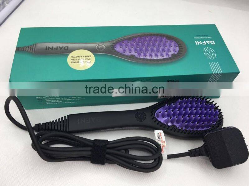 LCD display electric straightening hair brush as seen on TV