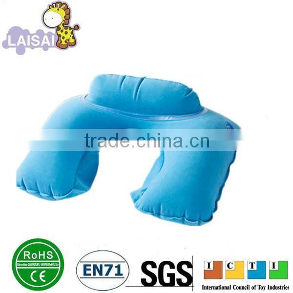 home pillow sleep pillow travel flocking neck pillow inflatable