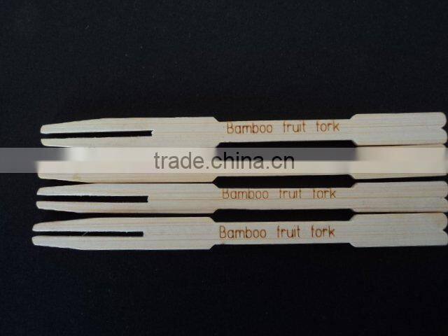 disposable hot sell 100% natural bamboo fruit fork