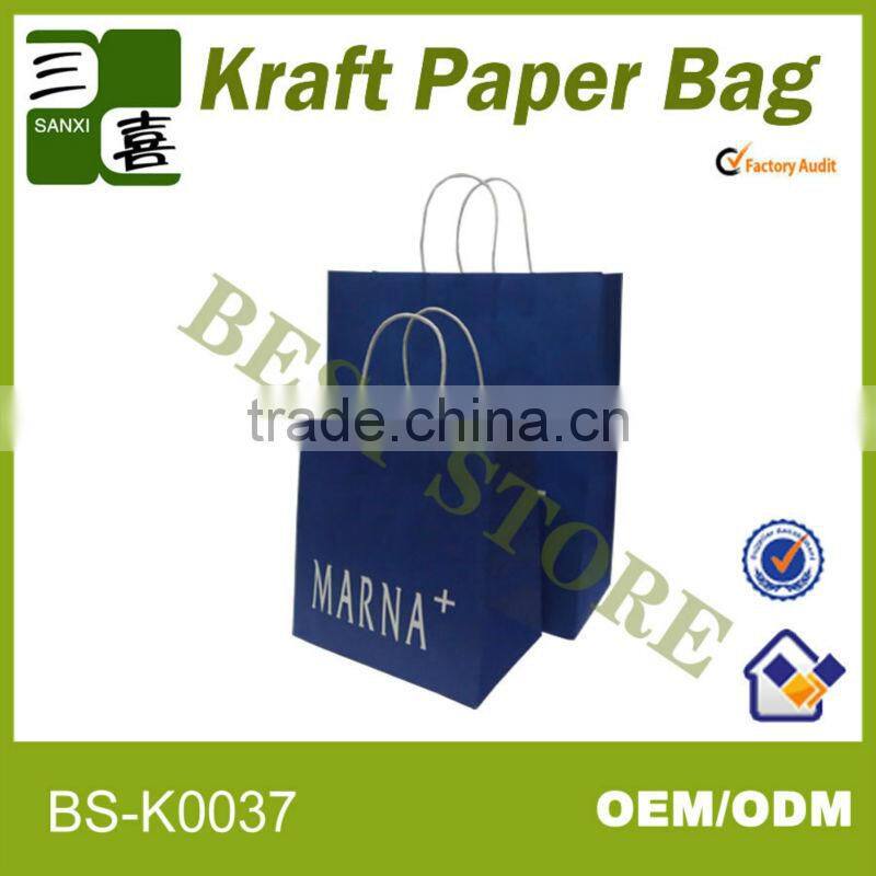 2014 hotselling ,fashionable and beautiful kraft shopping bag