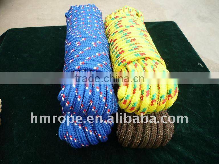 poly braided rope with 8/16 stranded