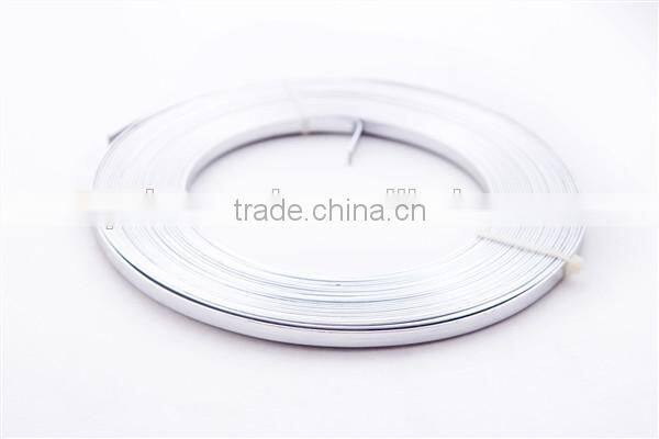 green color Flat Aluminium Craft Wire