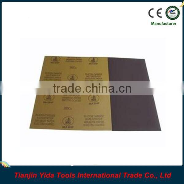 Stable and flexible abrasive paper