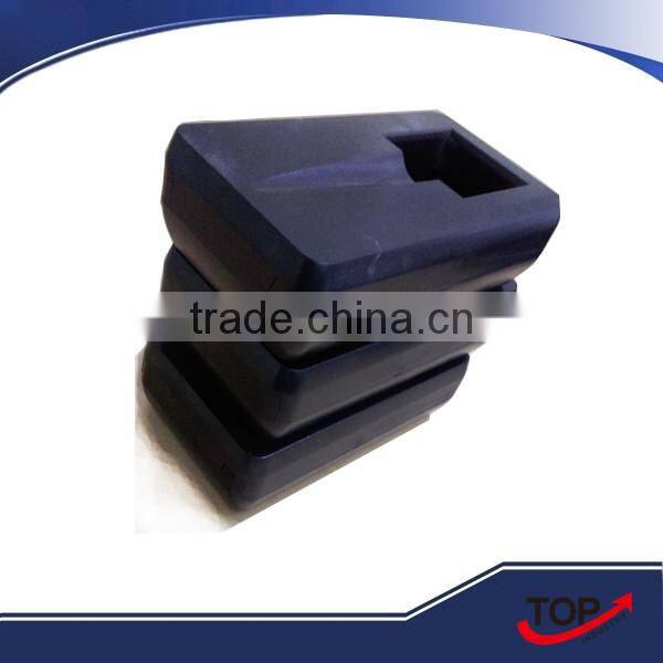 High Capacity windproof black plastic ashtray for cigar