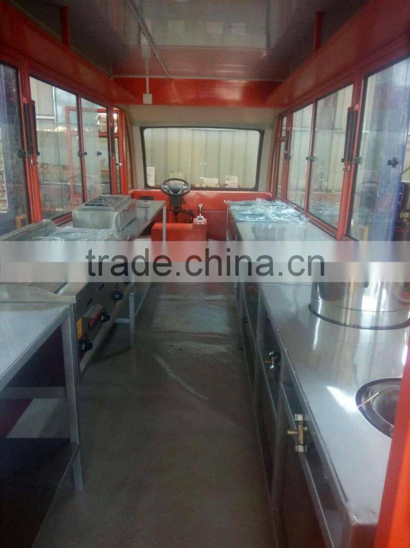Street Fashion ,Customers favorite Electric Dining Car/mobile food truck for sale